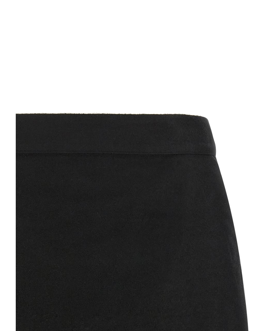 RICK OWENS Черная рами юбка мини, фото 3