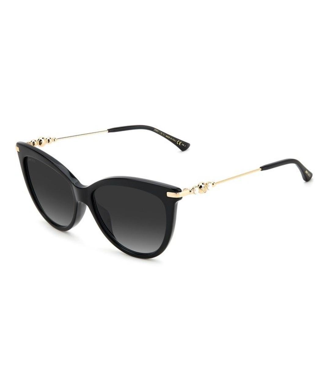 JIMMY CHOO Черные пластиковые солнцезащитные очки, фото 1