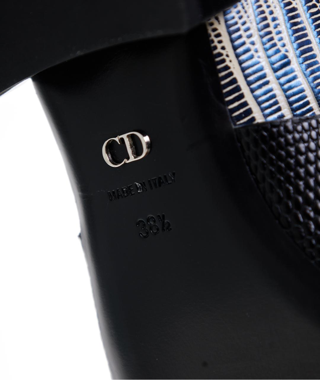 CHRISTIAN DIOR Черные кожаные ботинки, фото 5