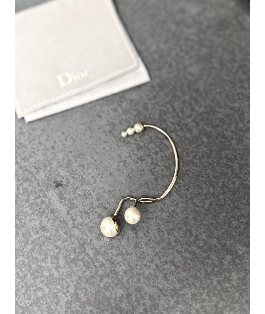 CHRISTIAN DIOR Золотые жемчужные серьги, фото 4