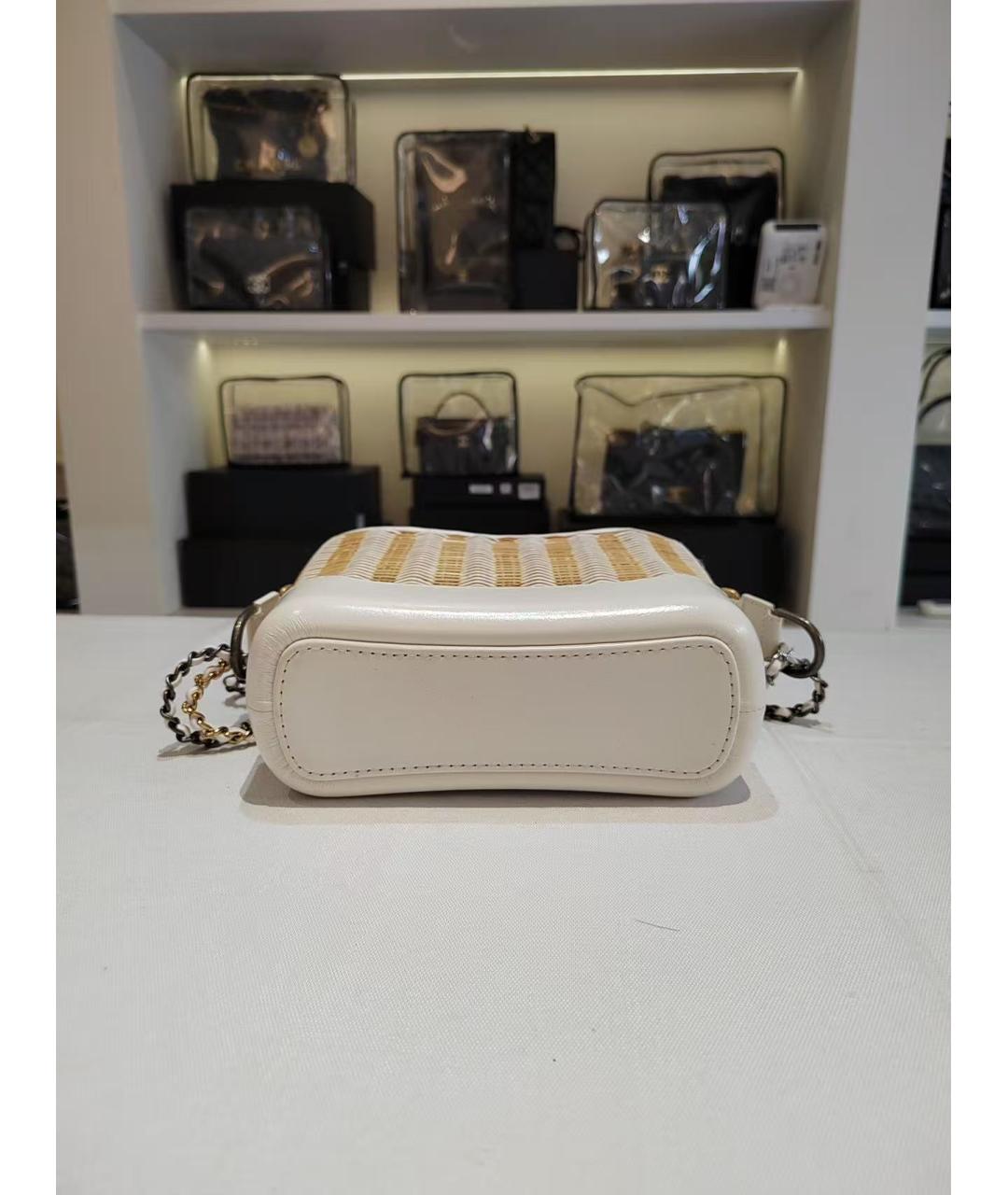 CHANEL Белая сумка через плечо, фото 4