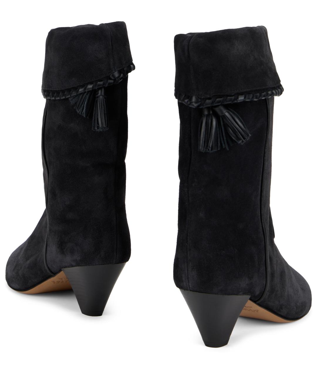 ISABEL MARANT Черные замшевые сапоги, фото 4