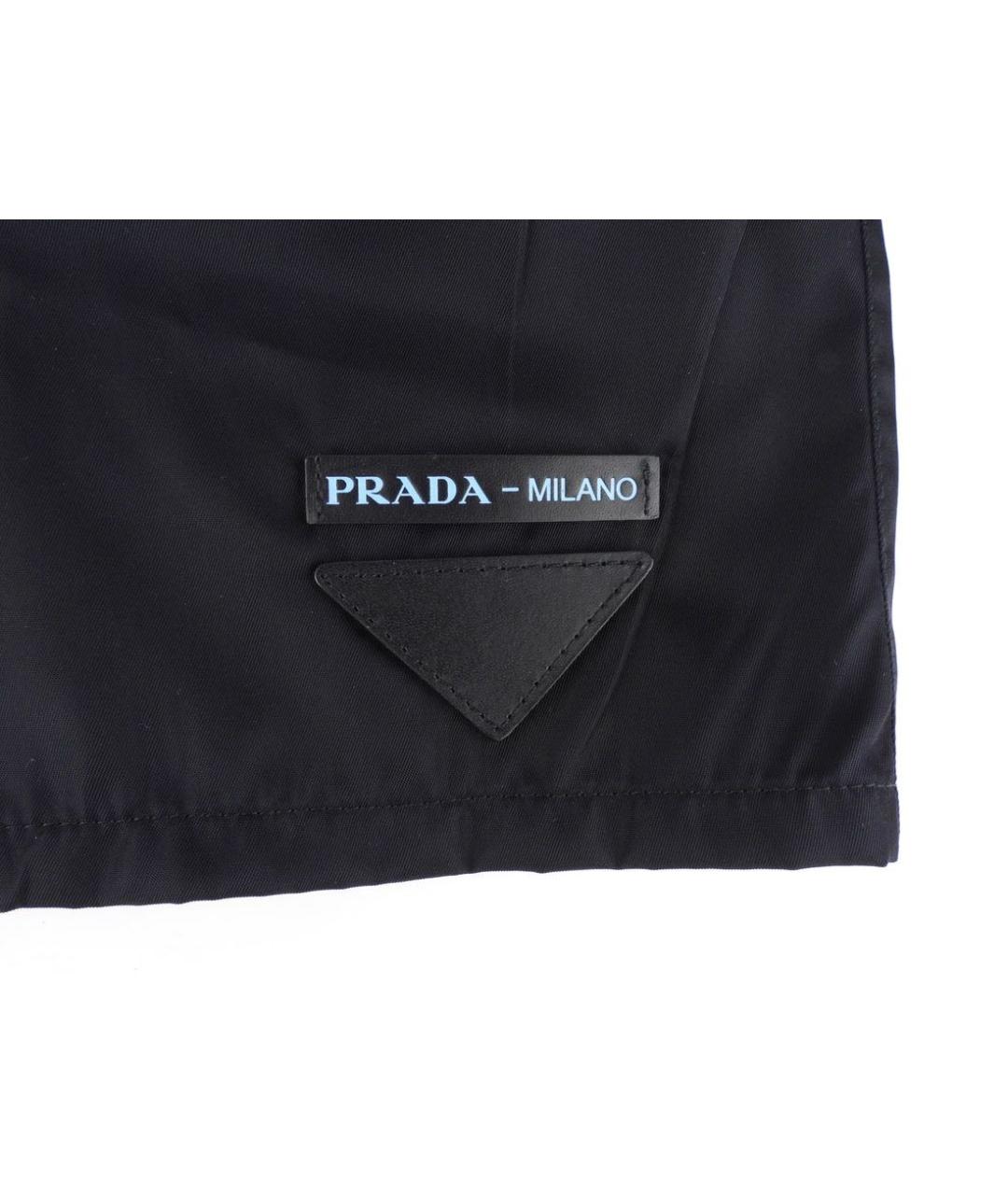 PRADA Черные нейлоновые шорты, фото 3
