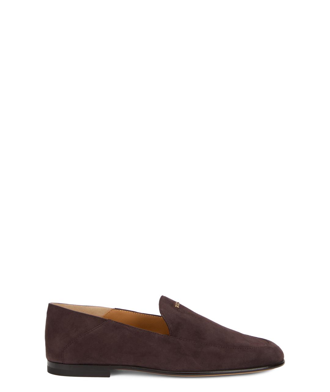 TOD'S Коричневые кожаные лоферы, фото 1