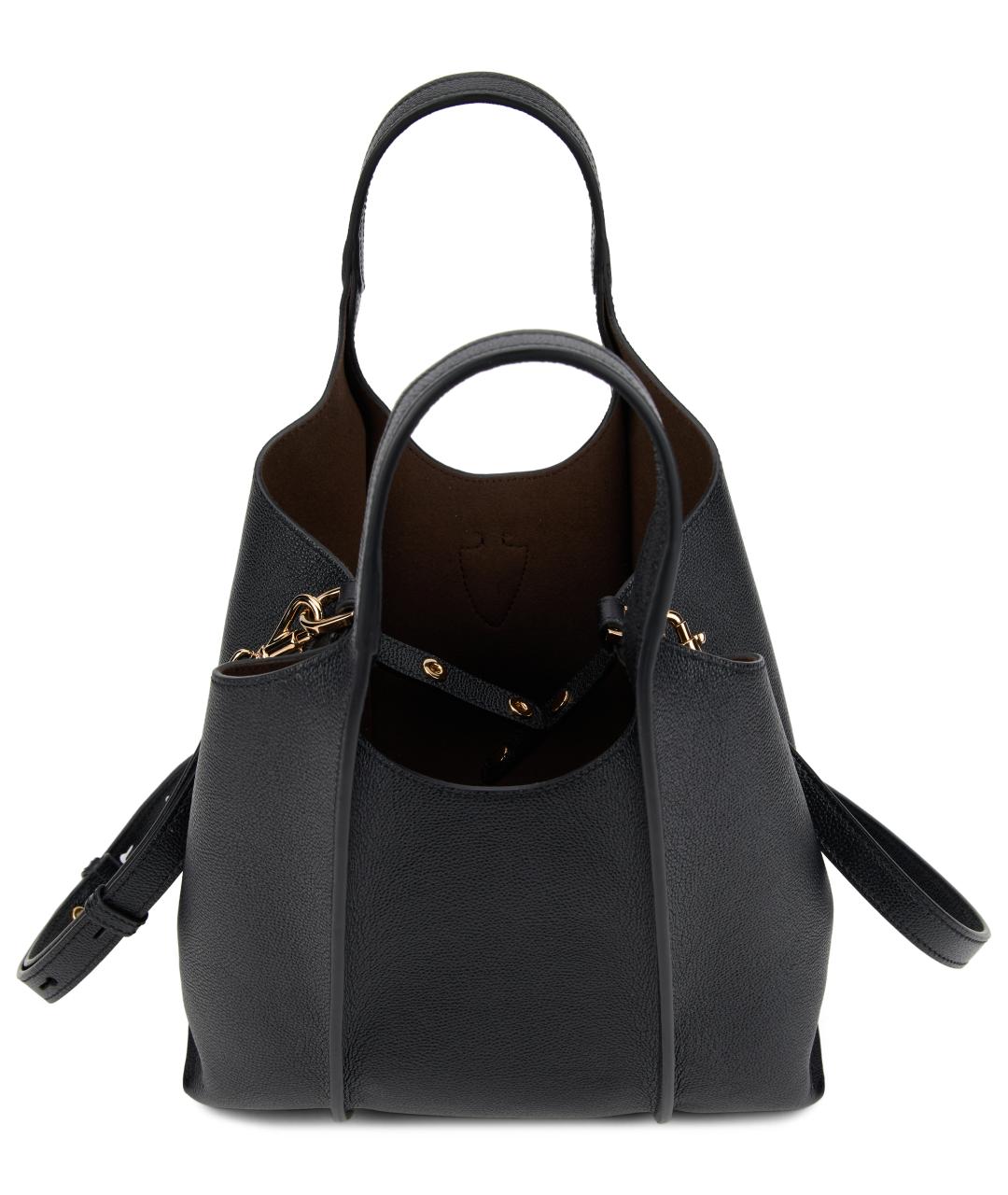TOD'S Черная кожаная сумка тоут, фото 5