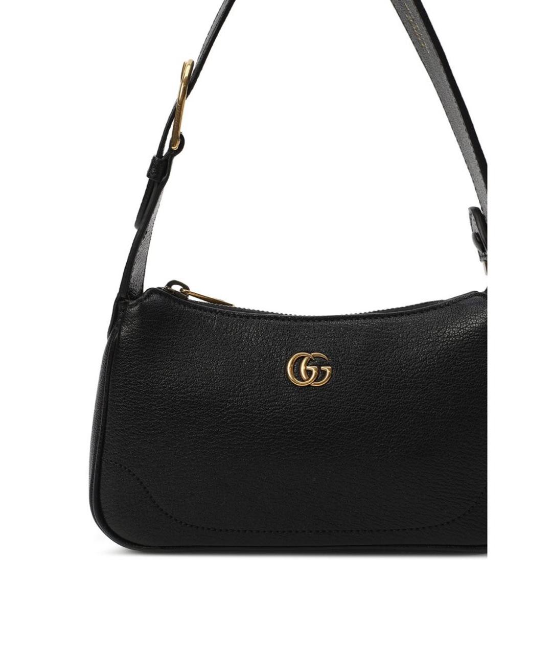 GUCCI Черная кожаная сумка с короткими ручками, фото 2