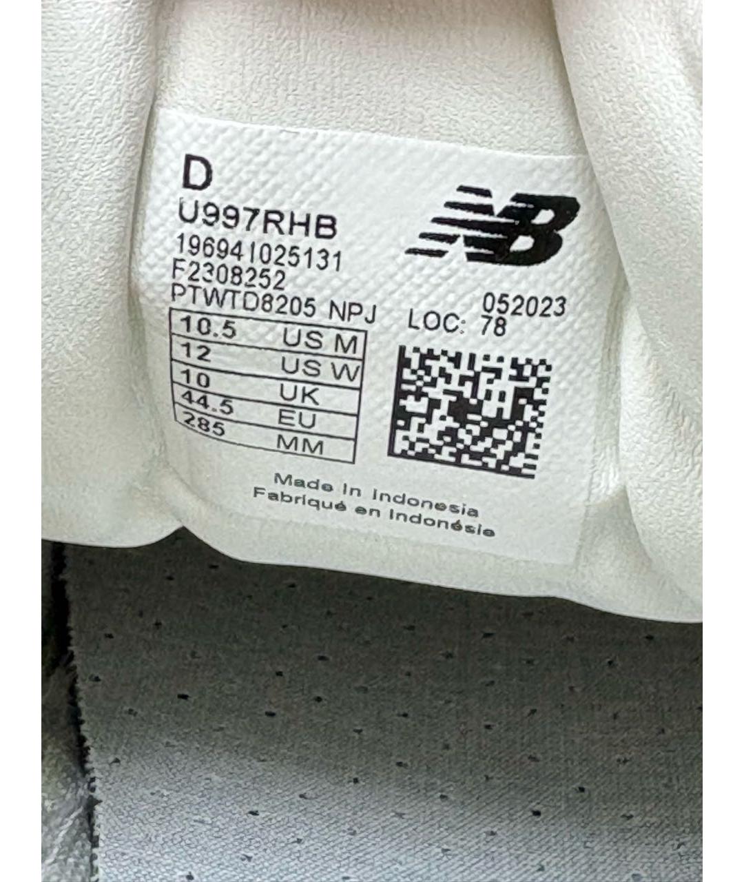 NEW BALANCE Темно-синие замшевые низкие кроссовки / кеды, фото 8