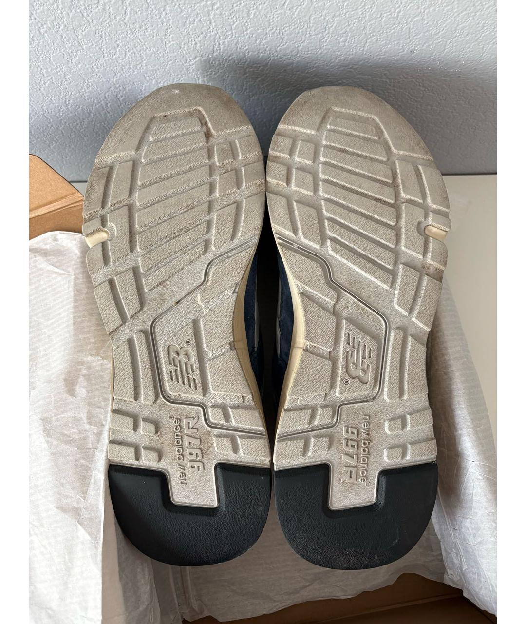 NEW BALANCE Темно-синие замшевые низкие кроссовки / кеды, фото 7