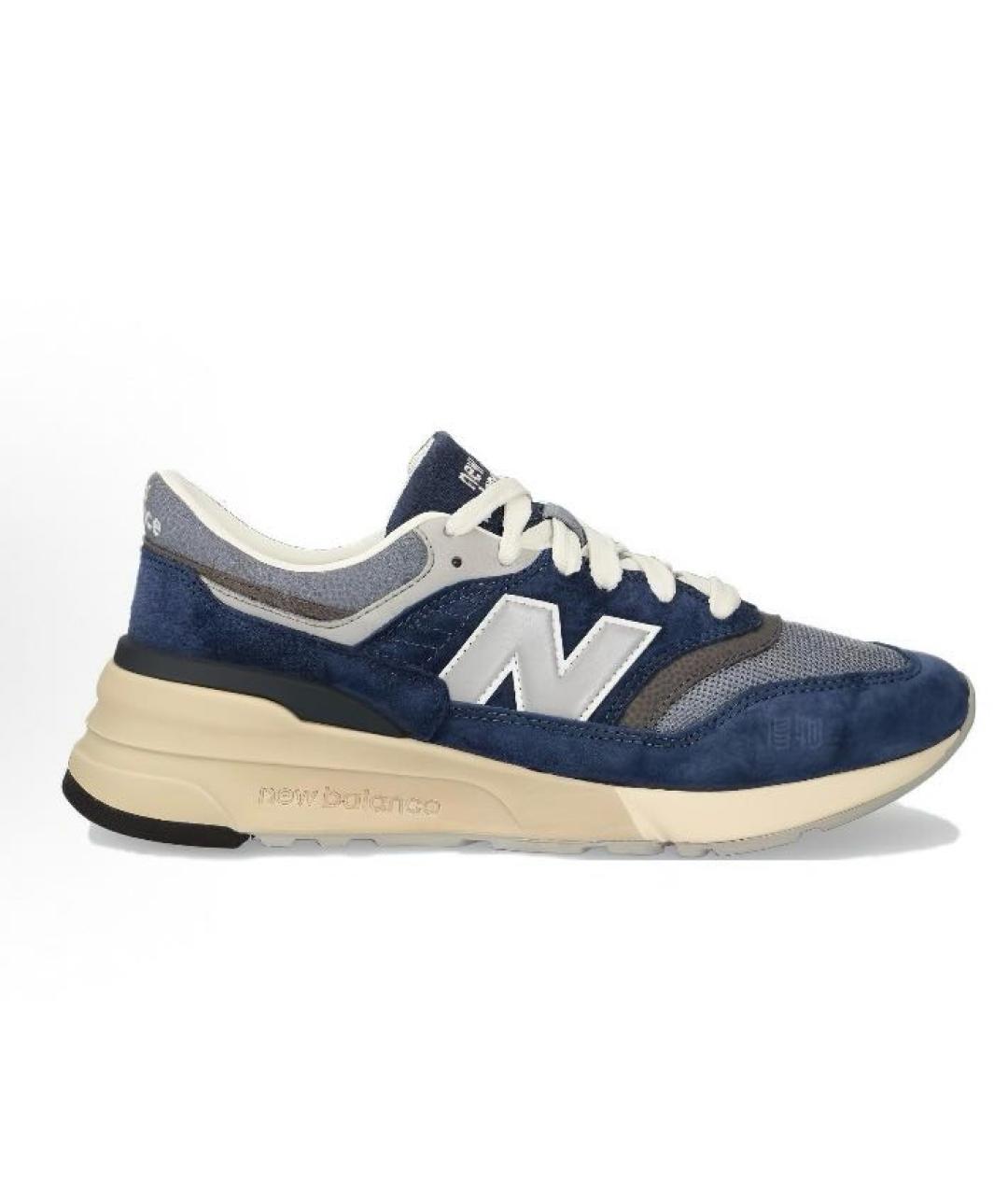 NEW BALANCE Темно-синие замшевые низкие кроссовки / кеды, фото 9