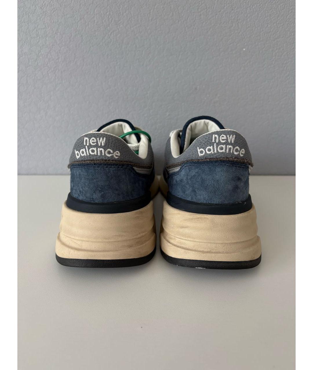 NEW BALANCE Темно-синие замшевые низкие кроссовки / кеды, фото 6