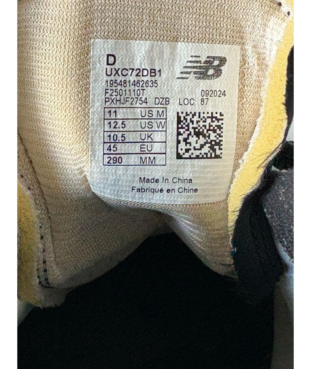 NEW BALANCE Бежевые текстильные низкие кроссовки / кеды, фото 8