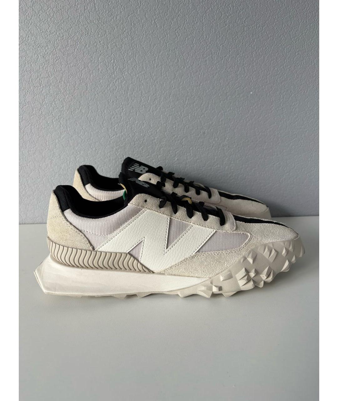 NEW BALANCE Бежевые текстильные низкие кроссовки / кеды, фото 4