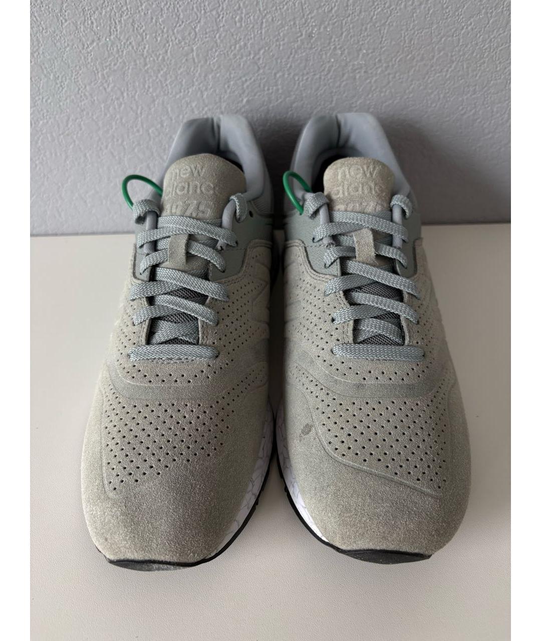NEW BALANCE Серые замшевые низкие кроссовки / кеды, фото 5