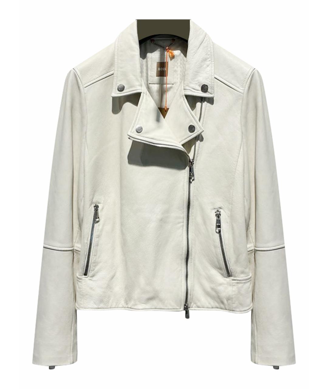 HUGO BOSS Бежевая кожаная куртка, фото 1