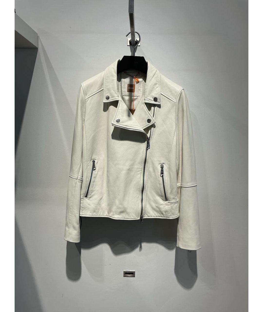 HUGO BOSS Бежевая кожаная куртка, фото 4