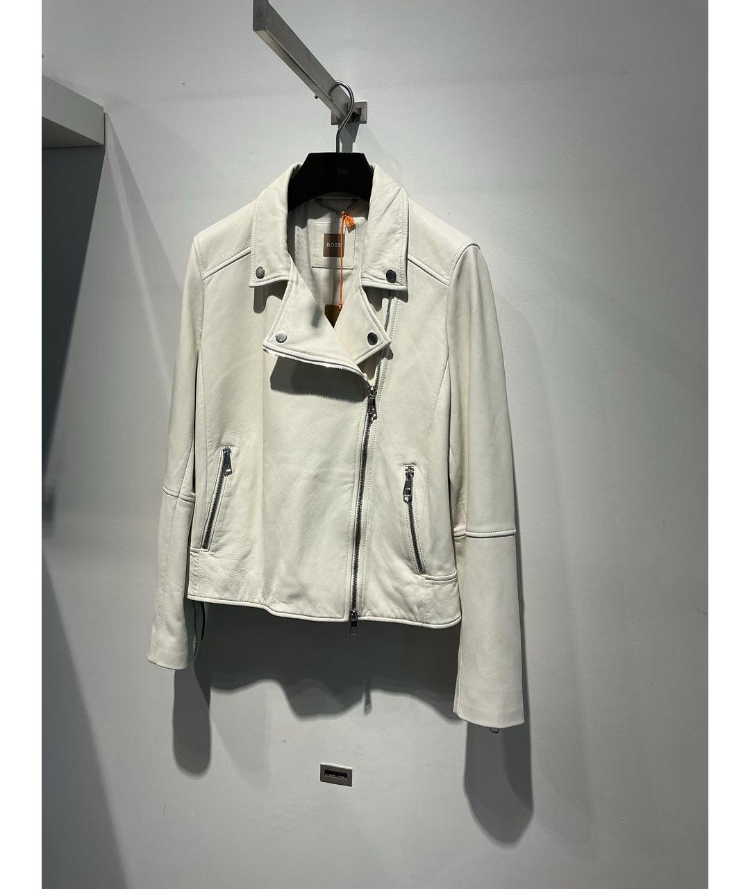 HUGO BOSS Бежевая кожаная куртка, фото 2