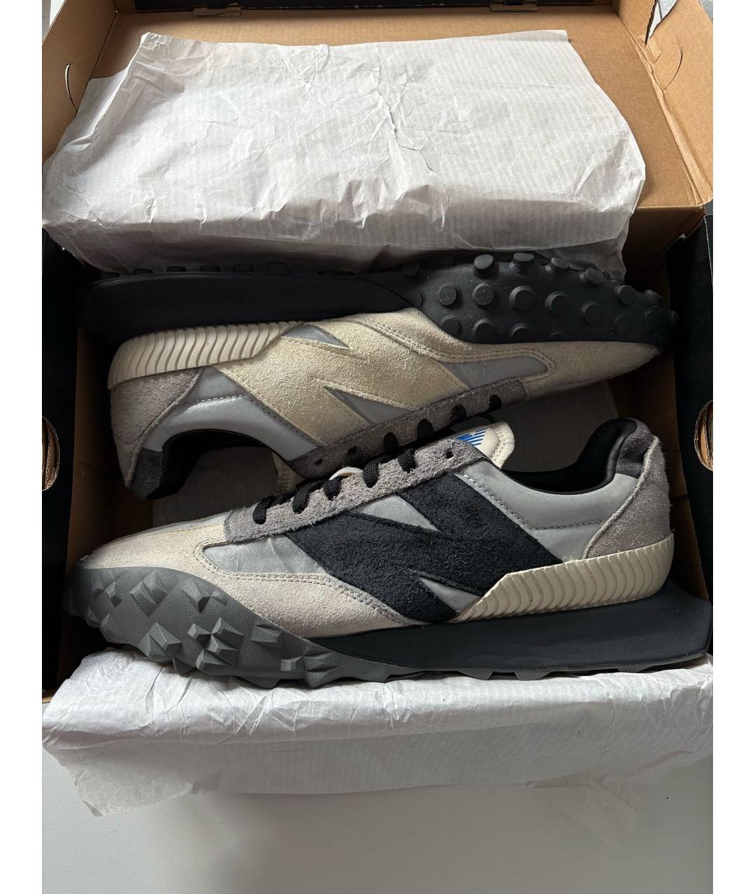 NEW BALANCE Черные текстильные низкие кроссовки / кеды, фото 2