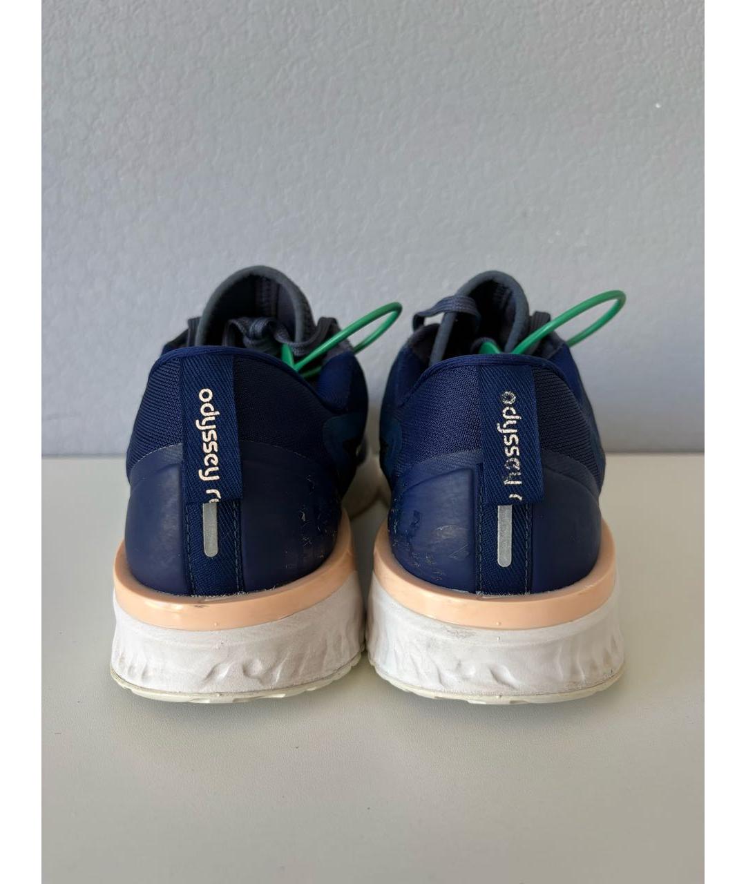 NIKE Синие текстильные низкие кроссовки / кеды, фото 5