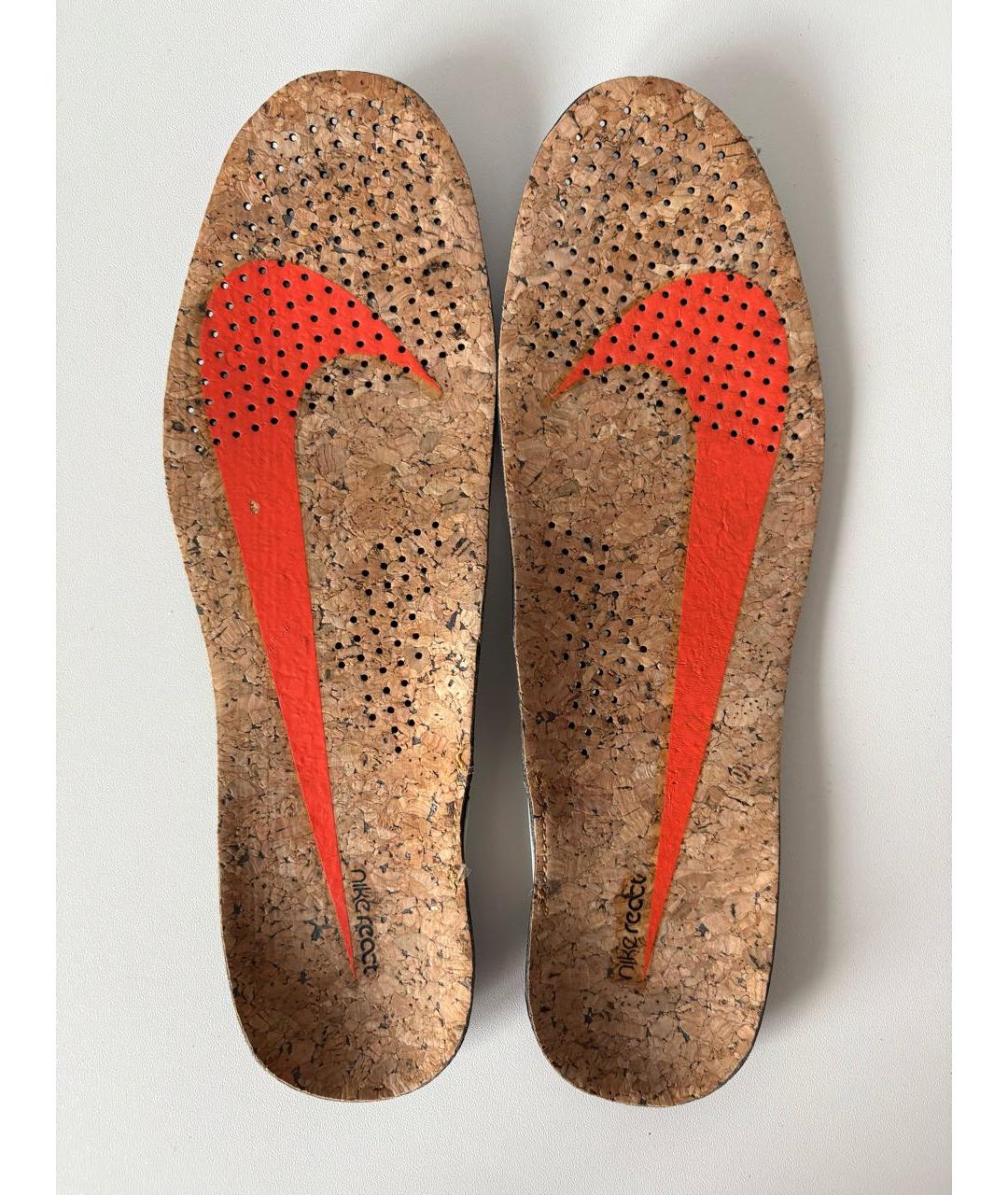 NIKE Бежевые текстильные низкие кроссовки / кеды, фото 7