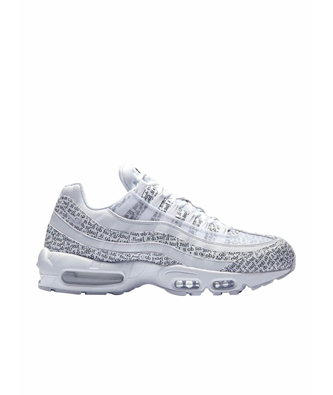 NIKE Белые текстильные низкие кроссовки / кеды, фото 1