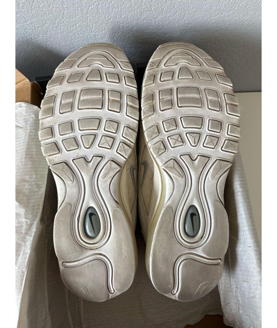 NIKE Белые кожаные низкие кроссовки / кеды, фото 7