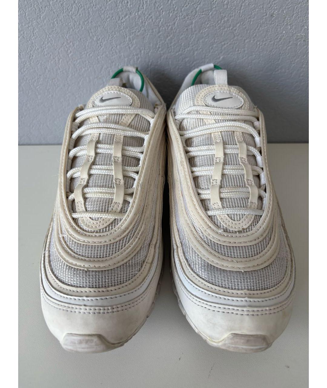 NIKE Белые кожаные низкие кроссовки / кеды, фото 5