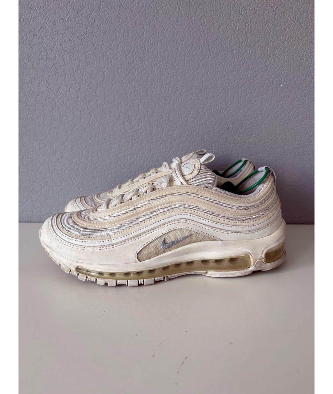 NIKE Белые кожаные низкие кроссовки / кеды, фото 3