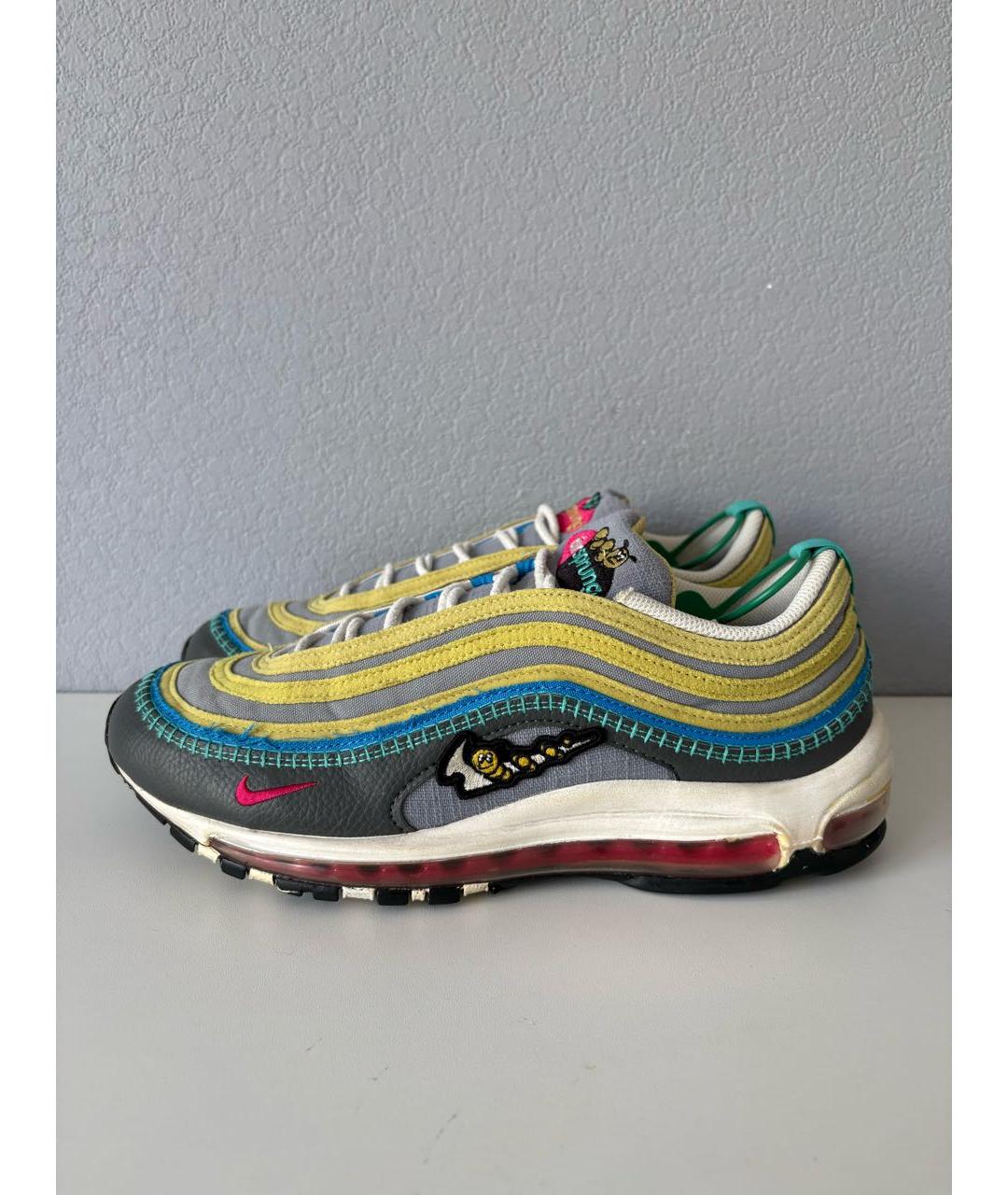 NIKE Мульти текстильные низкие кроссовки / кеды, фото 3