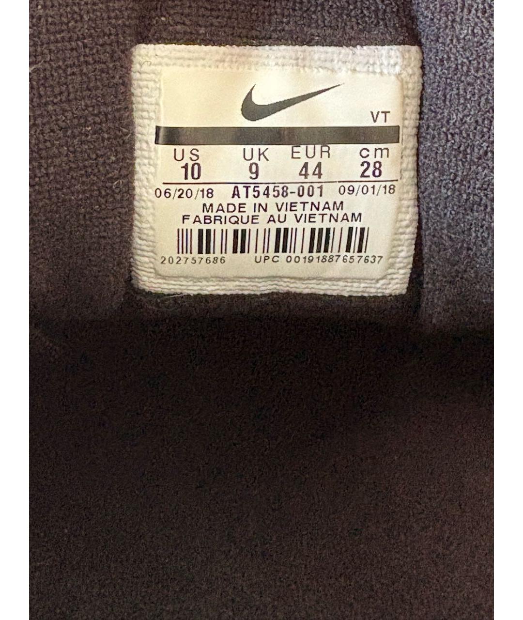 NIKE Черные кожаные низкие кроссовки / кеды, фото 8