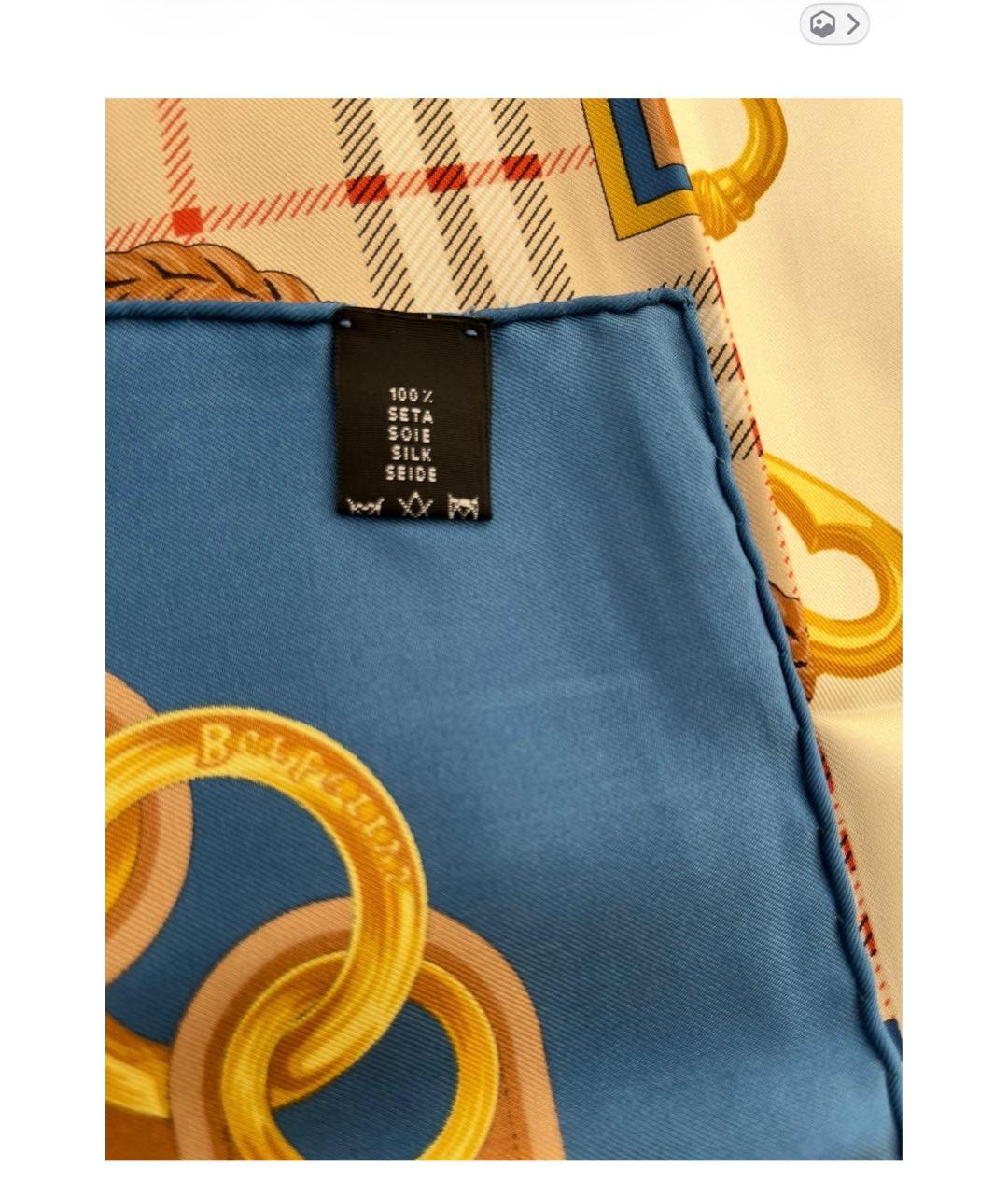 BURBERRY Мульти шелковый платок, фото 3