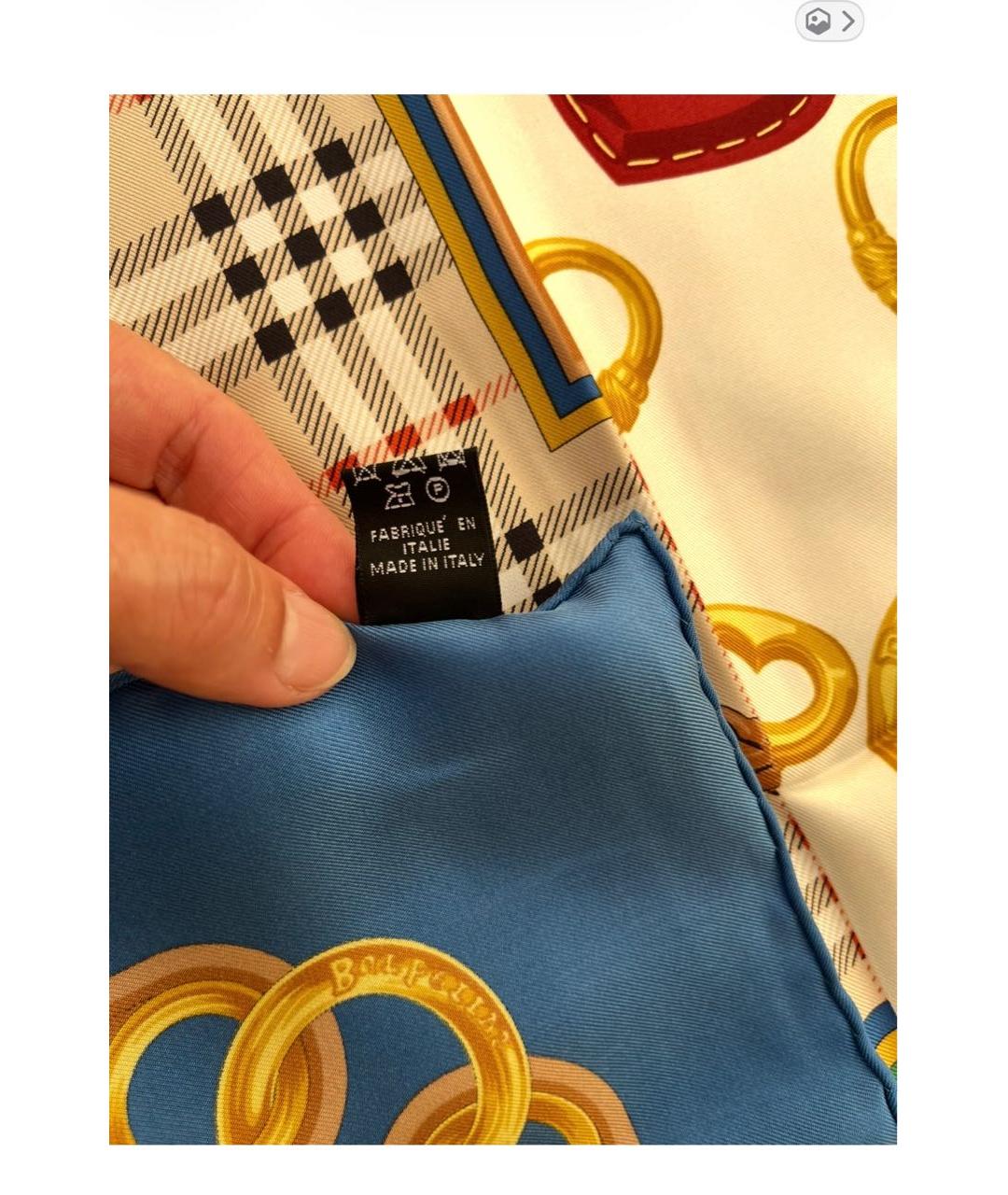 BURBERRY Мульти шелковый платок, фото 4
