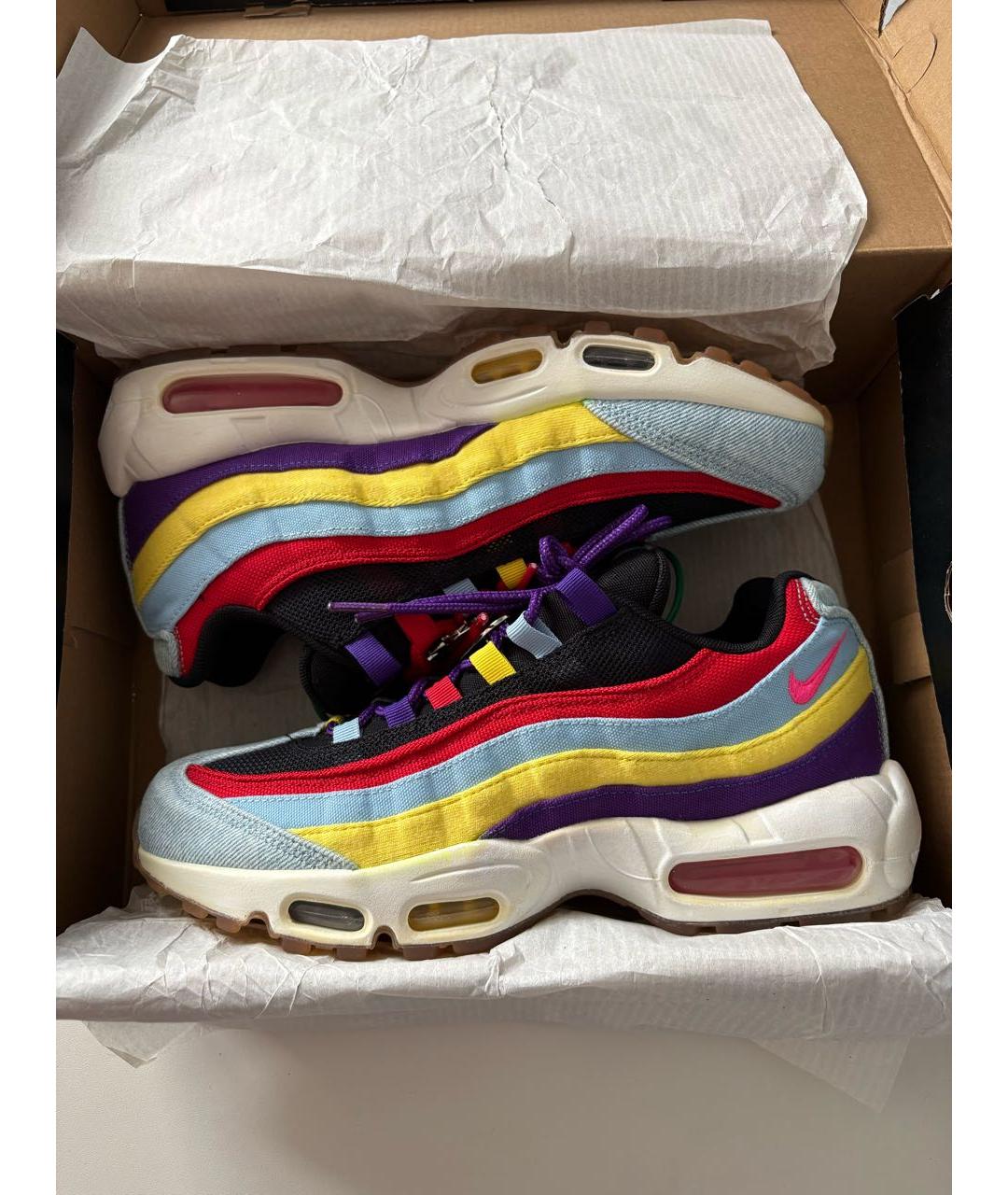 NIKE Мульти текстильные низкие кроссовки / кеды, фото 2