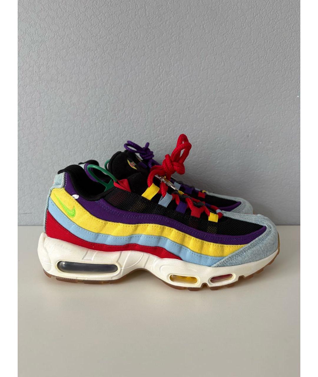 NIKE Мульти текстильные низкие кроссовки / кеды, фото 4