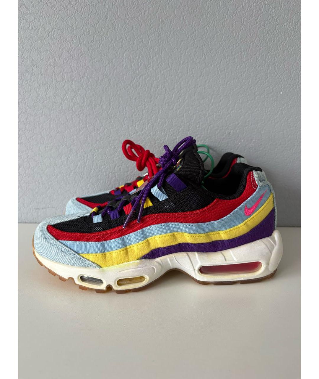 NIKE Мульти текстильные низкие кроссовки / кеды, фото 3