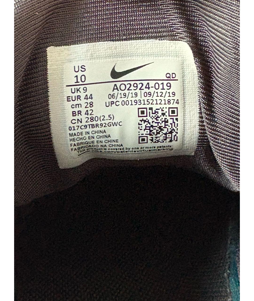 NIKE Серые текстильные низкие кроссовки / кеды, фото 8