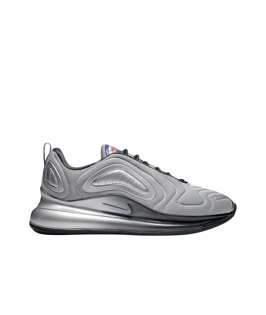 NIKE Серые текстильные низкие кроссовки / кеды, фото 1