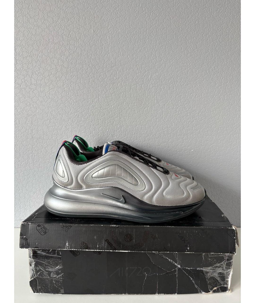 NIKE Серые текстильные низкие кроссовки / кеды, фото 4