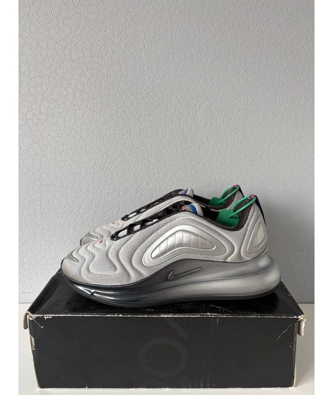 NIKE Серые текстильные низкие кроссовки / кеды, фото 3