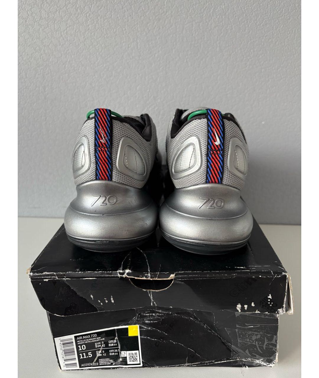 NIKE Серые текстильные низкие кроссовки / кеды, фото 6