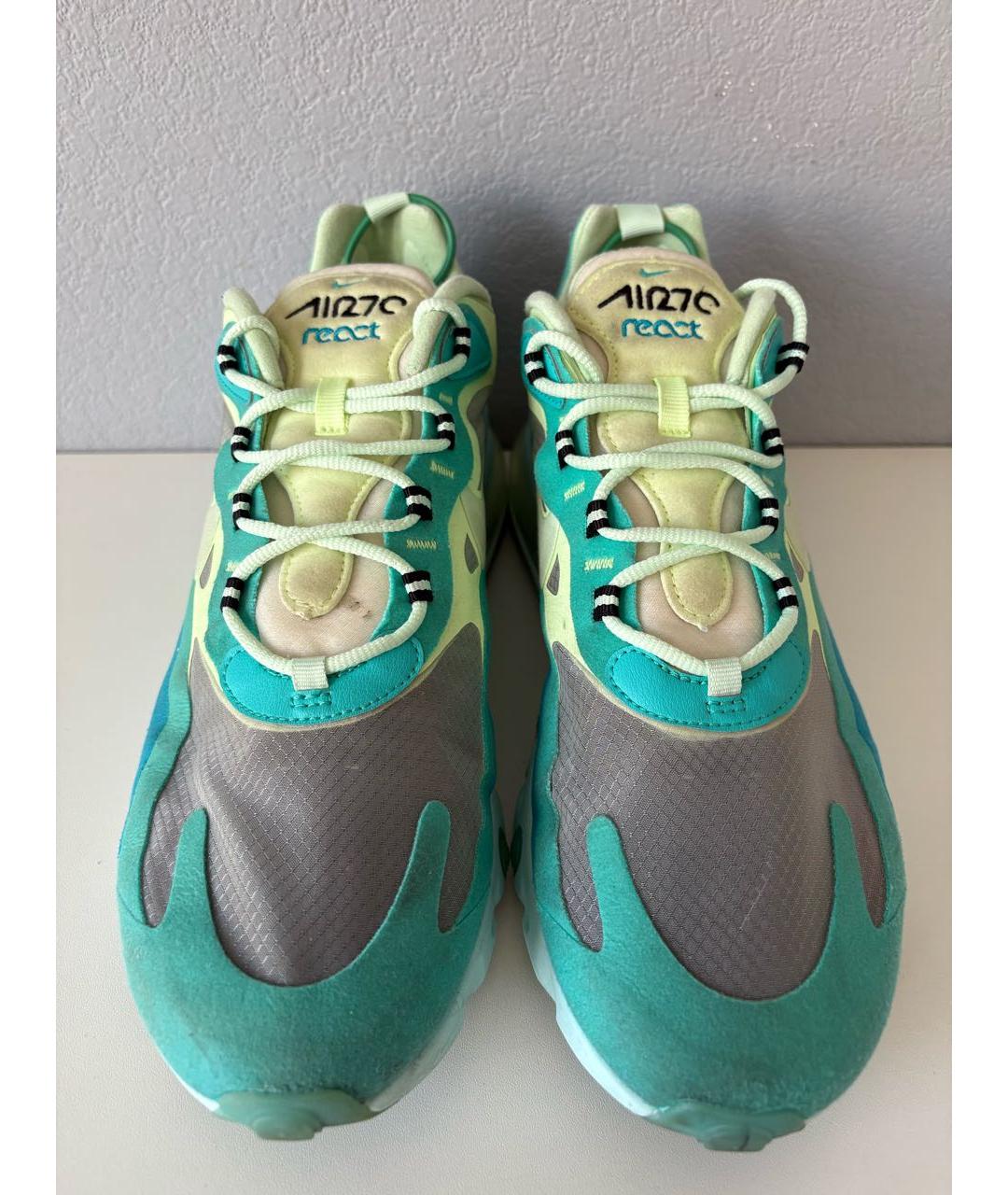 NIKE Голубые текстильные низкие кроссовки / кеды, фото 4