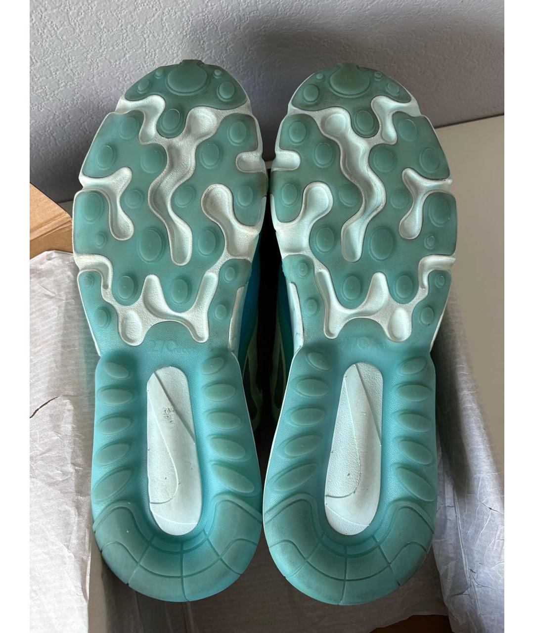 NIKE Голубые текстильные низкие кроссовки / кеды, фото 6
