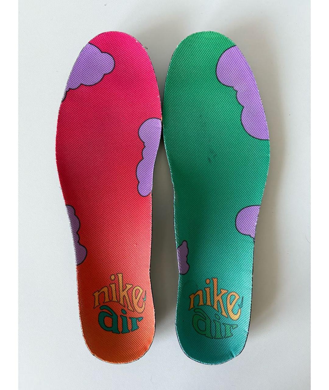 NIKE Голубые текстильные низкие кроссовки / кеды, фото 7
