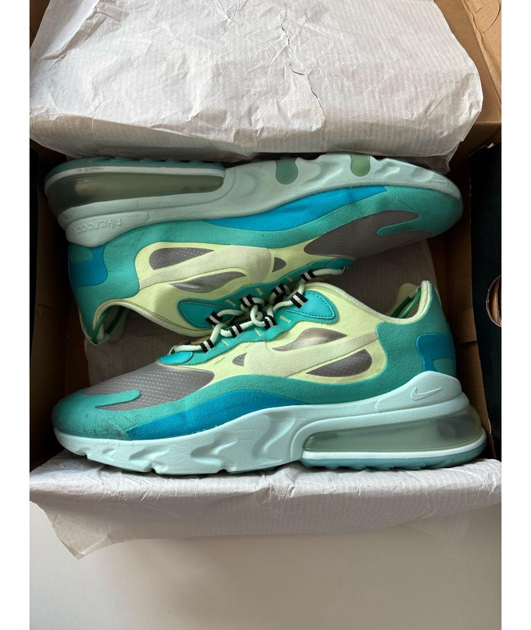 NIKE Голубые текстильные низкие кроссовки / кеды, фото 2