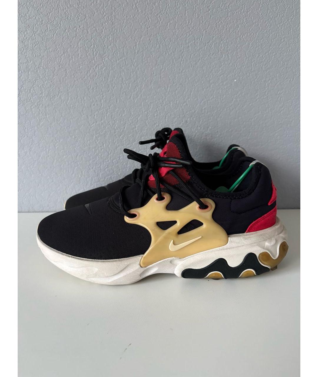 NIKE Черные текстильные низкие кроссовки / кеды, фото 3