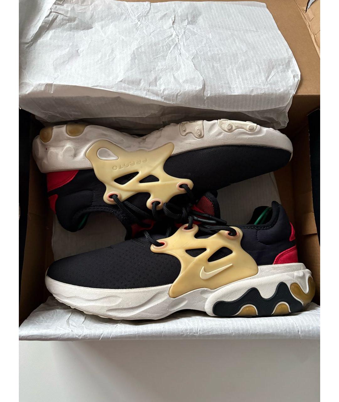 NIKE Черные текстильные низкие кроссовки / кеды, фото 2