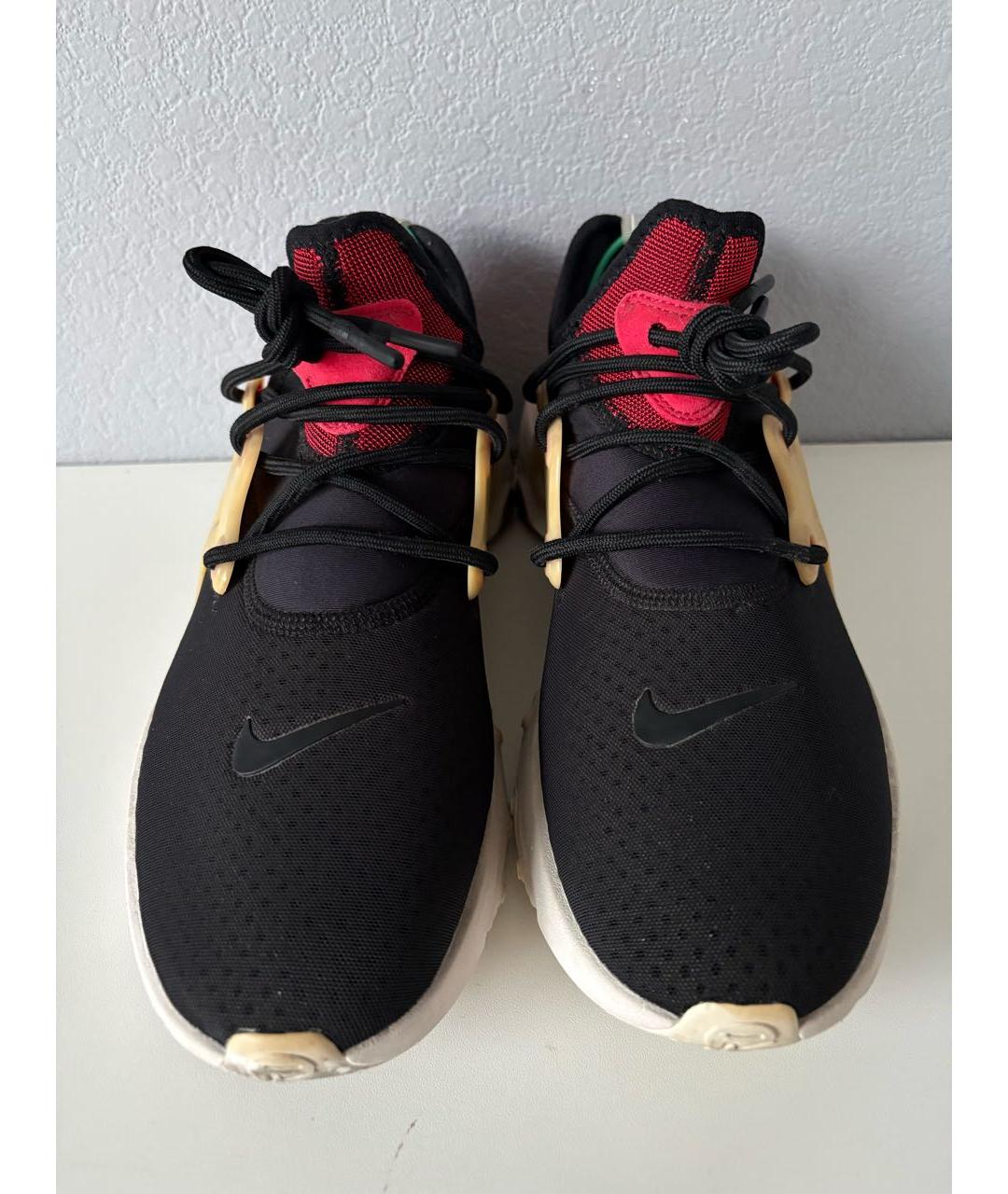 NIKE Черные текстильные низкие кроссовки / кеды, фото 5