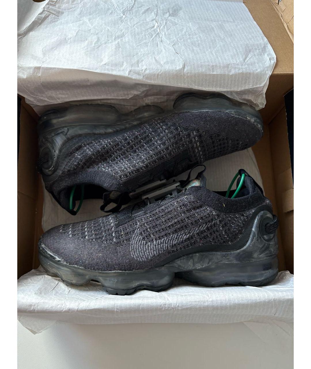 NIKE Черные текстильные низкие кроссовки / кеды, фото 2