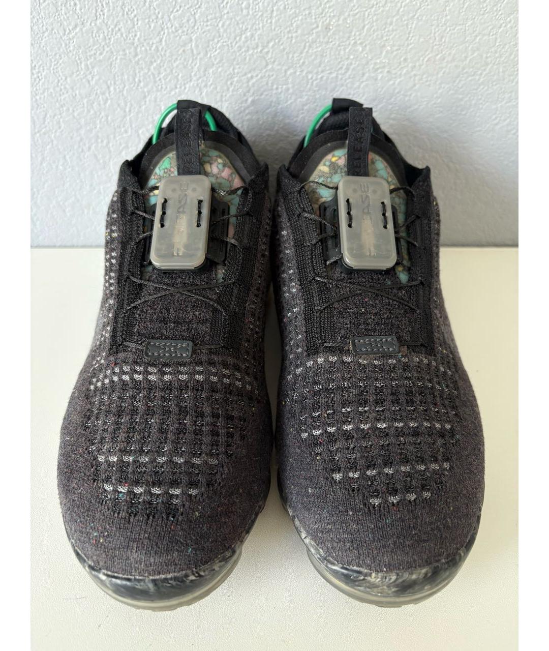 NIKE Черные текстильные низкие кроссовки / кеды, фото 3
