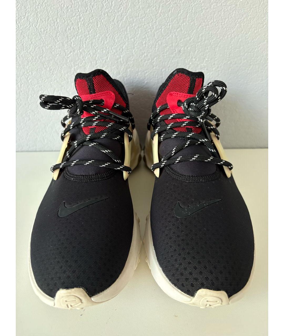 NIKE Черные текстильные низкие кроссовки / кеды, фото 4