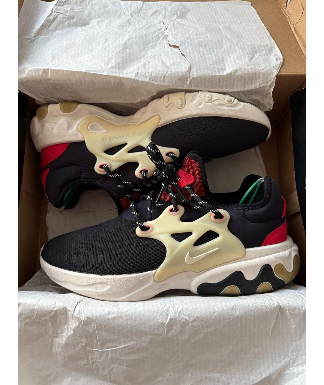 NIKE Черные текстильные низкие кроссовки / кеды, фото 2